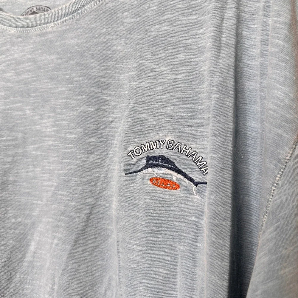 Tommy Bahama Relax XXL Blue Pima Cotton Slacker Society Long Sleeve Summer Shirt